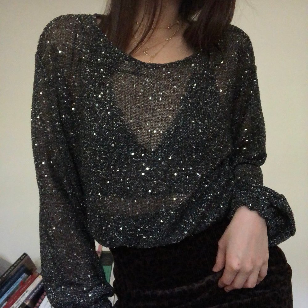 ZARA Sequin Top